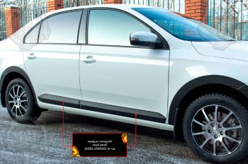 Молдинг задней двери RA (правый) Volkswagen Polo  Mk6 (2020-2022) лифтбек
