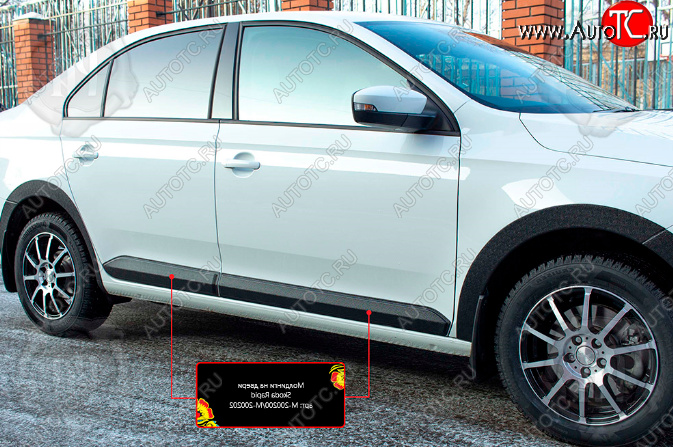 1 149 р. Молдинг задней двери RA (правый)  Volkswagen Polo  Mk6 (2020-2022) лифтбек (Поверхность глянец (под окраску), Неокрашенный)  с доставкой в г. Керчь