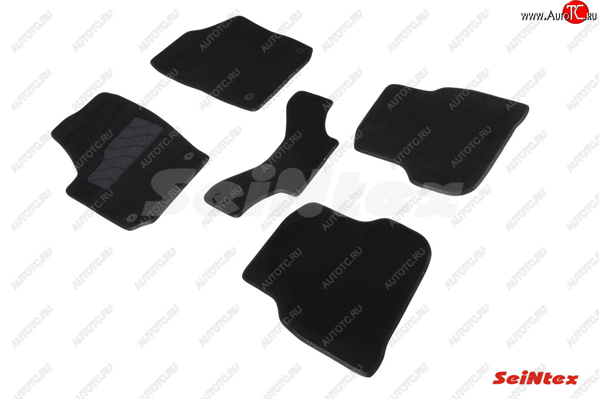 2 899 р. Текстильные коврики в салон SEINTEX (Glonass) LUX  Volkswagen Polo  Mk6 (2020-2022) лифтбек  с доставкой в г. Керчь