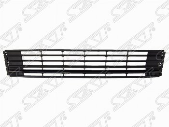 Решётка в передний бампер (чёрная) SAT Volkswagen Polo  5 (2015-2020) седан рестайлинг