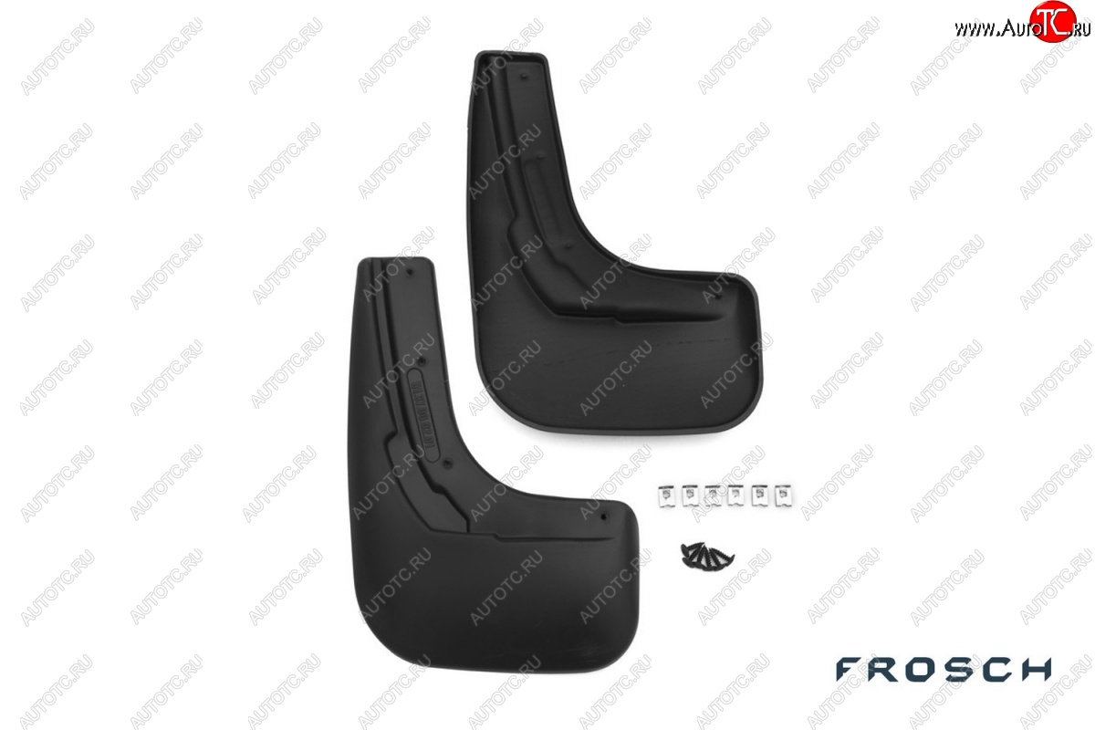 4 799 р. Брызговики Frosch Volkswagen Polo 5 седан рестайлинг (2015-2020) (Задние)  с доставкой в г. Керчь