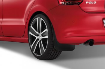 4 799 р. Брызговики Frosch Volkswagen Polo 5 седан рестайлинг (2015-2020) (Задние)  с доставкой в г. Керчь. Увеличить фотографию 2