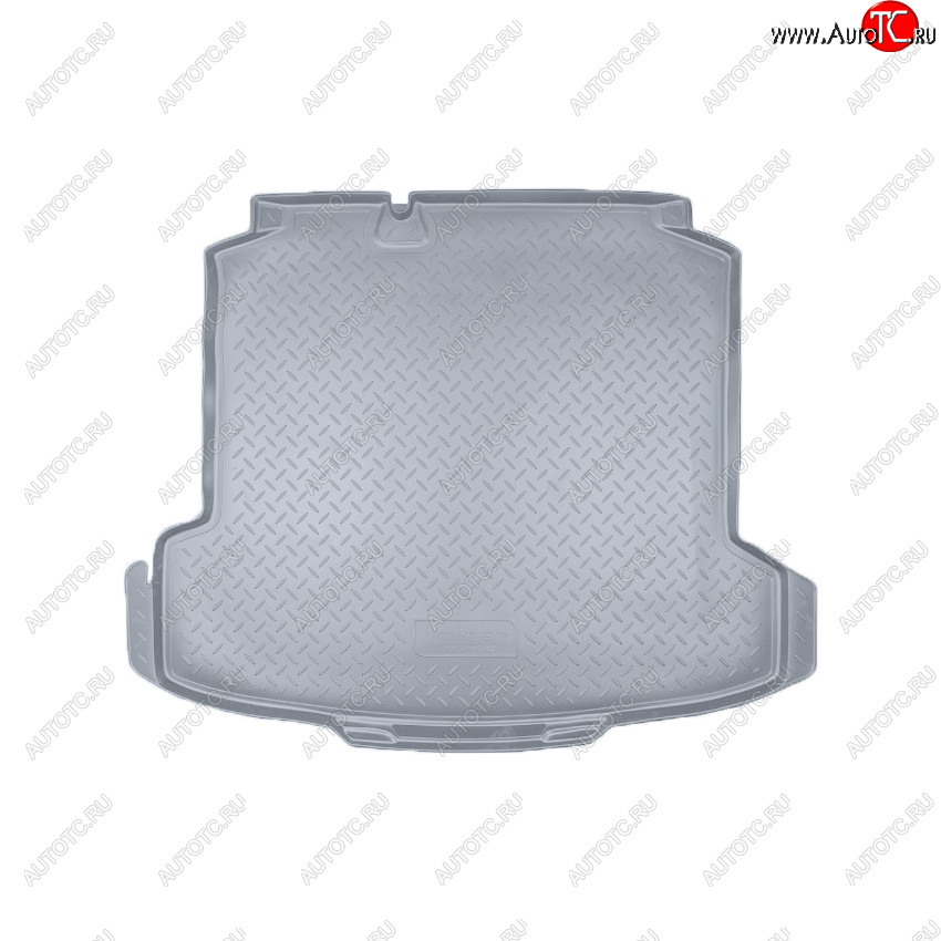 2 199 р. Коврик багажника Norplast Unidec  Volkswagen Polo  5 (2009-2020) седан дорестайлинг, седан рестайлинг (Цвет: серый)  с доставкой в г. Керчь