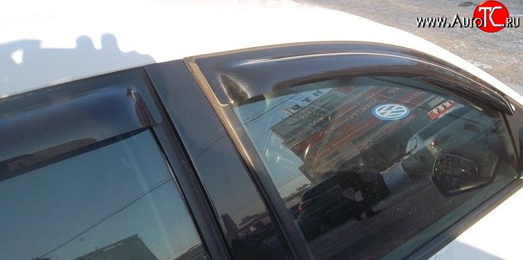 999 р. Комплект дефлекторов окон (ветровиков) 4 шт. (5 дверей) Russtal Volkswagen Polo 5 хэтчбек дорестайлинг (2009-2015)  с доставкой в г. Керчь