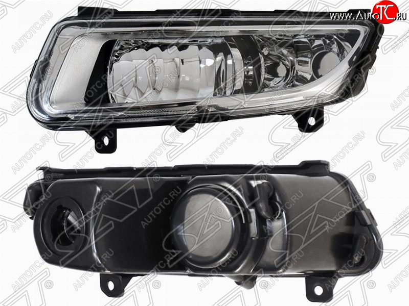 929 р. Левая противотуманная фара SAT  Volkswagen Polo  5 (2009-2020) седан дорестайлинг, хэтчбек дорестайлинг, седан рестайлинг  с доставкой в г. Керчь