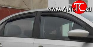 999 р. Комплект дефлекторов окон (ветровиков) 4 шт. (седан) Russtal Volkswagen Polo 5 хэтчбек рестайлинг (2015-2020)  с доставкой в г. Керчь