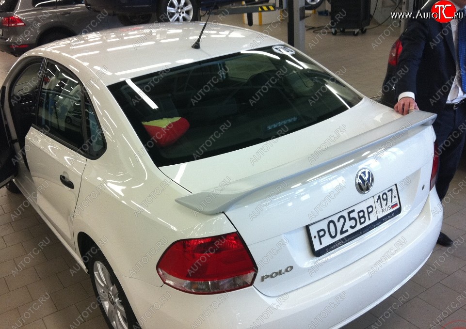 5 999 р. Спойлер Sport  Volkswagen Polo  5 (2009-2020) седан дорестайлинг, хэтчбек рестайлинг (Неокрашенный)  с доставкой в г. Керчь