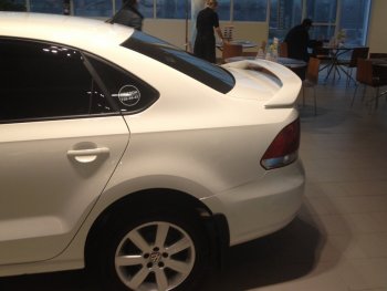 5 999 р. Спойлер Sport  Volkswagen Polo  5 (2009-2020) седан дорестайлинг, хэтчбек рестайлинг (Неокрашенный)  с доставкой в г. Керчь. Увеличить фотографию 2