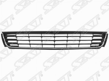 Решётка в передний бампер SAT (с хромом) Volkswagen Polo 5 седан дорестайлинг (2009-2015)