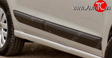 4 199 р. Молдинги дверей RA (комплект)  Volkswagen Polo  5 (2009-2015) хэтчбек дорестайлинг (Поверхность глянец (под окраску), Неокрашенные)  с доставкой в г. Керчь
