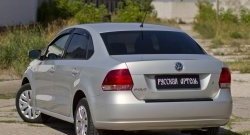 1 029 р. Защитная накладка на задний бампер RA  Volkswagen Polo  5 (2009-2015) хэтчбек дорестайлинг  с доставкой в г. Керчь. Увеличить фотографию 2