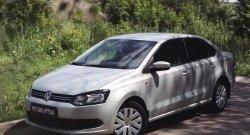 1 429 р. Реснички на фары RA  Volkswagen Polo  5 (2009-2015) хэтчбек дорестайлинг (Неокрашенные)  с доставкой в г. Керчь. Увеличить фотографию 4
