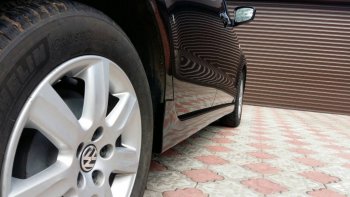 2 499 р. Пороги накладки Centre Tuning Volkswagen Polo 5 седан дорестайлинг (2009-2015) (Неокрашенные)  с доставкой в г. Керчь. Увеличить фотографию 4