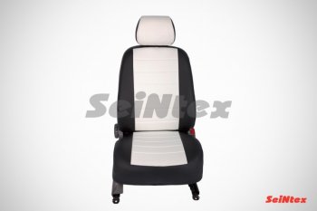 5 999 р. Чехлы на сиденья из экокожи Seintex (экокожа)  Volkswagen Polo  5 (2009-2015) седан дорестайлинг (Спинка 40/60, цвет черный/черный)  с доставкой в г. Керчь. Увеличить фотографию 2