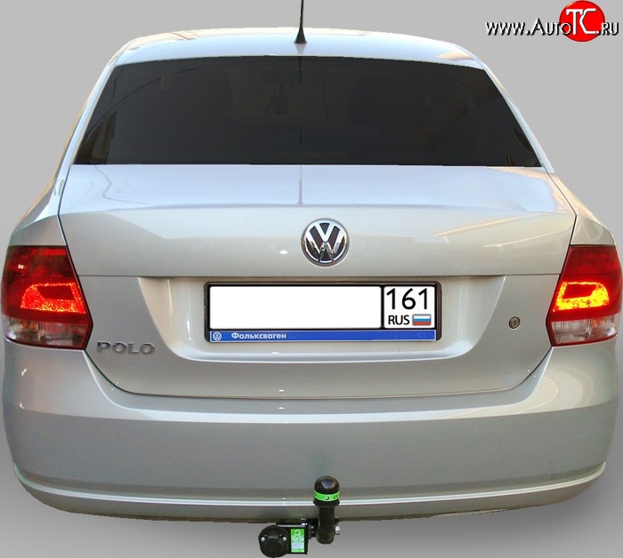 6 999 р. Фаркоп Лидер Плюс Volkswagen Polo 5 седан дорестайлинг (2009-2015) (Без электропакета)  с доставкой в г. Керчь