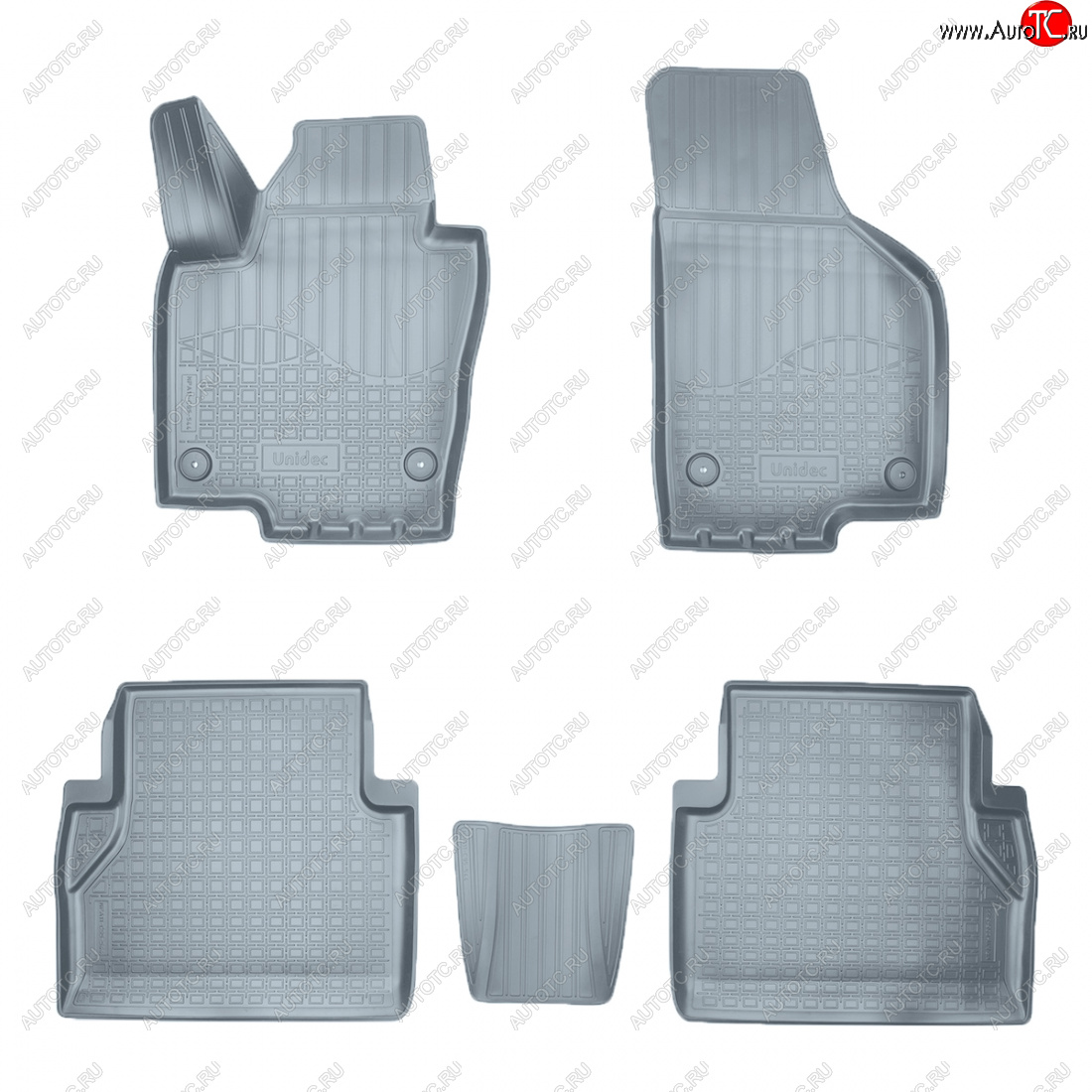 3 089 р. Коврики салона Norplast Unidec  Volkswagen Sharan  MK2,7N (2010-2015) дорестайлинг (серые)  с доставкой в г. Керчь