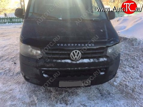 999 р. Дефлектор капота Russtal (вариант Б) Volkswagen Transporter T5 рестайлинг (2009-2015)  с доставкой в г. Керчь