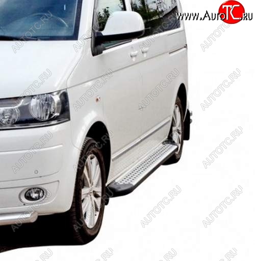 27 999 р. Порожки для ног Бумер (алюминий)  Volkswagen Transporter  T5 (2009-2015) рестайлинг  с доставкой в г. Керчь
