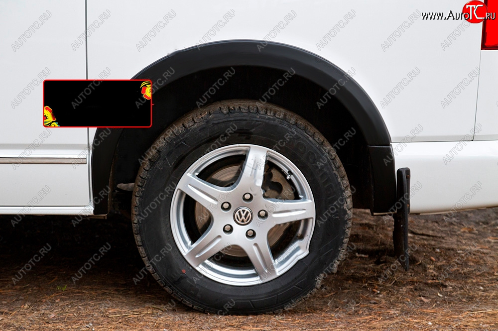 2 939 р. Накладка колесной арки RA (задняя левая) Volkswagen Transporter T5 рестайлинг (2009-2015) (Поверхность глянец под покраску, Неокрашенная)  с доставкой в г. Керчь