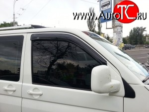 1 799 р. Комплект дефлекторов окон (Multivan) SkyLine Volkswagen Transporter T5 дорестайлинг (2003-2009)  с доставкой в г. Керчь
