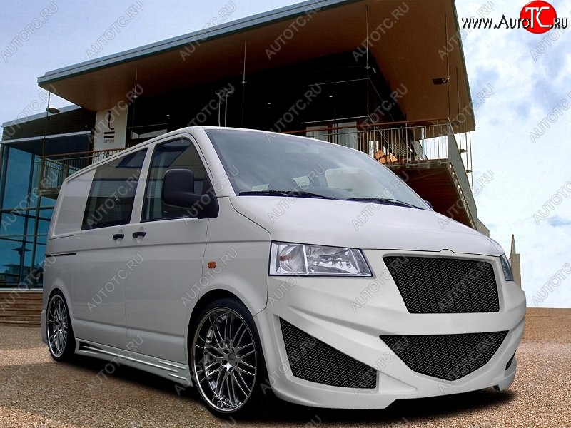 32 599 р. Передний бампер EVO Volkswagen Transporter T5 дорестайлинг (2003-2009)  с доставкой в г. Керчь