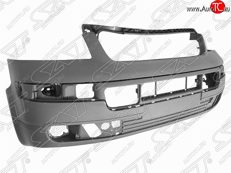 11 249 р. Передний бампер SAT Volkswagen Transporter T5 дорестайлинг (2003-2009) (Неокрашенный)  с доставкой в г. Керчь