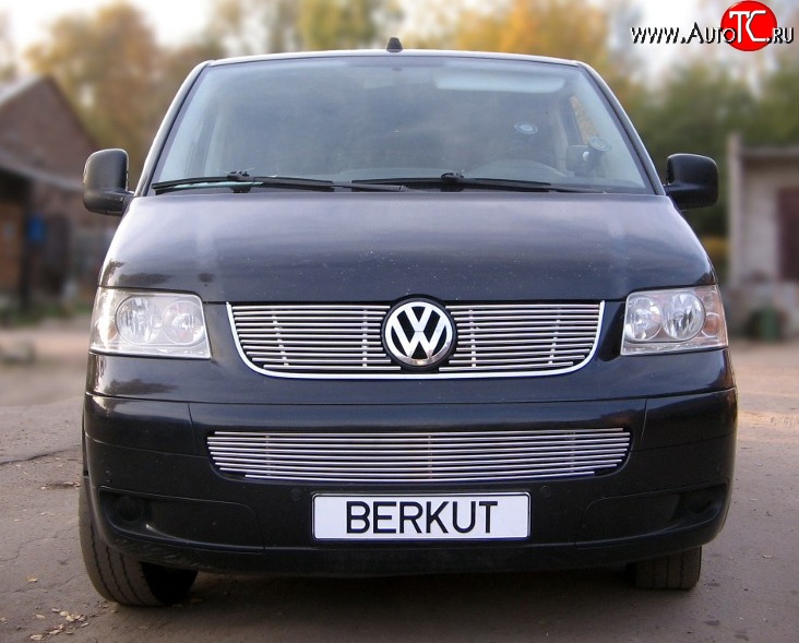 5 999 р. Декоративная вставка воздухозаборника Berkut Volkswagen Transporter T5 дорестайлинг (2003-2009)  с доставкой в г. Керчь