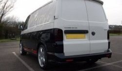 6 249 р. Лип спойлер Распашонка Volkswagen Transporter T5 дорестайлинг (2003-2009) (Неокрашенный)  с доставкой в г. Керчь. Увеличить фотографию 3