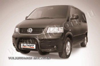 Кенгурятник d76 низкий мини Volkswagen Transporter  T5 (2003-2009) дорестайлинг