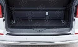 Накладка защитная на верхнюю часть заднего бампера Russtal Volkswagen Transporter T6 дорестайлинг (2015-2019) (Нержавейка полированная)