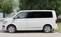 10 999 р. Защита порогов из круглой трубы диаметром 42 мм (длинная база) SLITKOFF (правая защита) Volkswagen Multivan T6 дорестайлинг (2016-2019)  с доставкой в г. Керчь. Увеличить фотографию 2