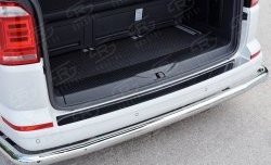 2 599 р. Накладка защитная на верхнюю часть заднего бампера SLITKOFF Volkswagen Transporter T6 дорестайлинг (2015-2019)  с доставкой в г. Керчь. Увеличить фотографию 2