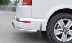 15 999 р. Защита заднего бампера (Ø42 мм, нержавейка, короткая база) SLITKOFF Volkswagen Multivan T6 дорестайлинг (2016-2019)  с доставкой в г. Керчь. Увеличить фотографию 4