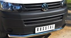 15 799 р. Одинарная защита переднего бампера диаметром 63 мм SLITKOFF  Volkswagen Transporter  T5 (2009-2015) рестайлинг  с доставкой в г. Керчь. Увеличить фотографию 2