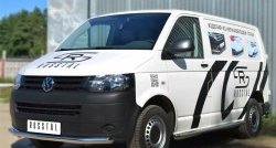 15 799 р. Одинарная защита переднего бампера диаметром 63 мм SLITKOFF  Volkswagen Transporter  T5 (2009-2015) рестайлинг  с доставкой в г. Керчь. Увеличить фотографию 4