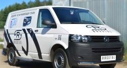 15 899 р. Широкая защита порогов SLITKOFF  Volkswagen Transporter  T6 (2015-2019) дорестайлинг  с доставкой в г. Керчь. Увеличить фотографию 3
