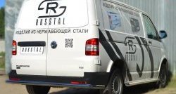 16 999 р. Защита заднего бампера (Ø63 мм, нержавейка) SLITKOFF  Volkswagen Caravelle  T5 - Transporter  T5  с доставкой в г. Керчь. Увеличить фотографию 4