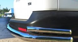 18 999 р. Защита заднего бампера (Ø63 и 42 мм с уголками, нержавейка) SLITKOFF  Volkswagen Caravelle  T5 - Transporter  T5  с доставкой в г. Керчь. Увеличить фотографию 3