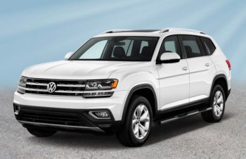 Защита порогов Slitkoff (Ø 76 мм, в проступями) Volkswagen Teramont  CA1 (2016-2020) дорестайлинг (Сталь с полимерным покрытием. Цвет: серебристый)