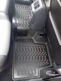 1 799 р. Коврики в салон Aileron 3D Volkswagen Tiguan Mk2 дорестайлинг (2016-2020)  с доставкой в г. Керчь. Увеличить фотографию 3