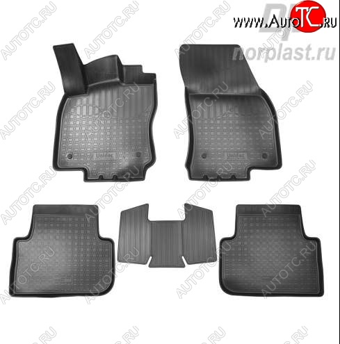 2 349 р. Коврики салонные литьевые Norplast Volkswagen Tiguan Mk2 дорестайлинг (2016-2020)  с доставкой в г. Керчь