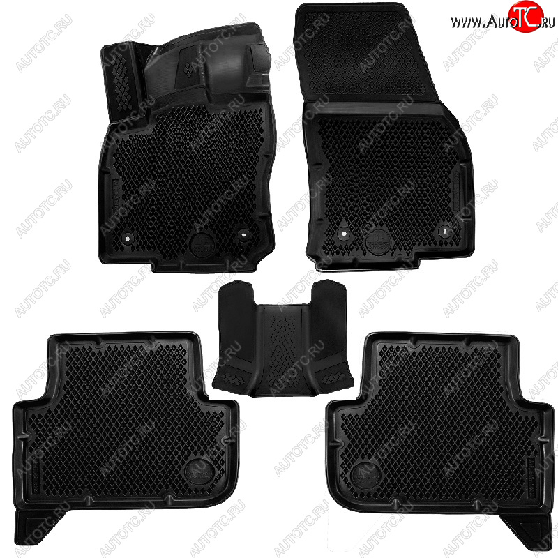 4 399 р. Коврики салона DELFORM ❞EVA 3D Premium❝ (термоэластопласт/ТЭП) Volkswagen Tiguan Mk2 дорестайлинг (2016-2020)  с доставкой в г. Керчь