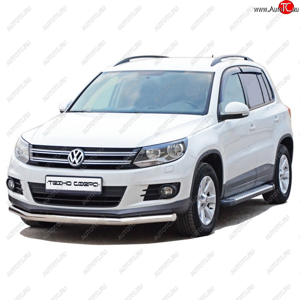 21 799 р. Порожки для ног Бумер (алюминий)  Volkswagen Tiguan  NF (2011-2017) рестайлинг  с доставкой в г. Керчь