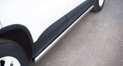 12 299 р. Защита порогов из круглой трубы диаметром 63 мм (Track & Field) Russtal Volkswagen Tiguan NF рестайлинг (2011-2017) (Защита порогов с со скосами на торцах (вариант 1))  с доставкой в г. Керчь. Увеличить фотографию 9