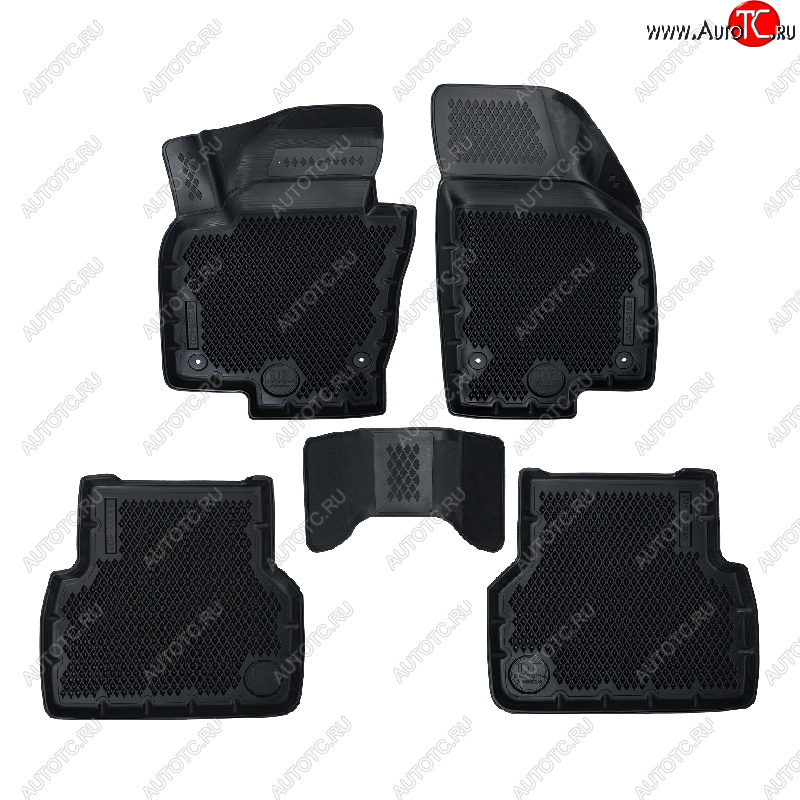 4 399 р. Коврики салона DELFORM ❞EVA 3D Premium❝ (термоэластопласт/ТЭП) Volkswagen Tiguan NF дорестайлинг (2006-2011)  с доставкой в г. Керчь
