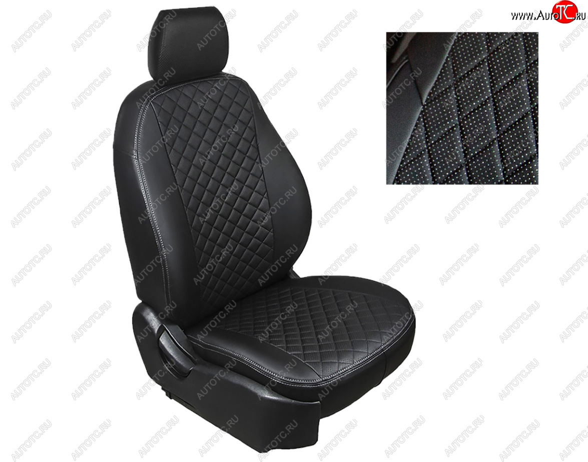 6 449 р. Чехлы Seintex (экокожа/ромб)  Volkswagen Tiguan  NF (2011-2017) рестайлинг  с доставкой в г. Керчь