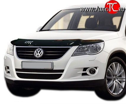 3 299 р. Дефлектор капота NovLine Volkswagen Tiguan NF дорестайлинг (2006-2011)  с доставкой в г. Керчь
