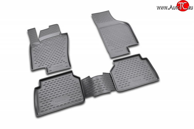 2 589 р. Коврики в салон Element 4 шт. (полиуретан) Volkswagen Tiguan NF дорестайлинг (2006-2011)  с доставкой в г. Керчь