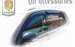 2 079 р. Комплект дефлекторов окон CA Plastic  Volkswagen Tiguan  NF (2011-2017) рестайлинг (Classic полупрозрачный, Без хром.молдинга)  с доставкой в г. Керчь. Увеличить фотографию 2