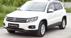 669 р. Реснички на фары RA Volkswagen Tiguan NF рестайлинг (2011-2017) (Неокрашенные)  с доставкой в г. Керчь. Увеличить фотографию 3